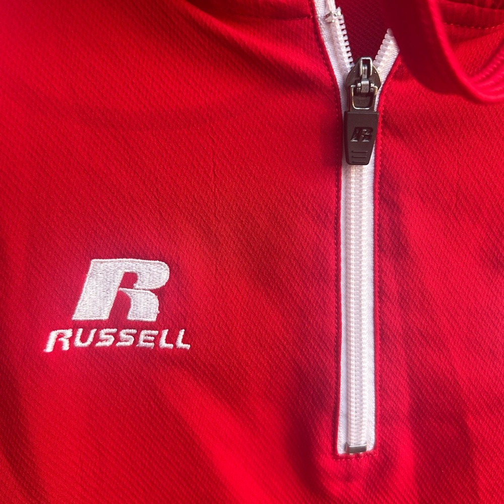Russell University of Louisiana Ragin’ Cajuns 1/4 Zip L Hooded Windbreaker - Picture 6 of 6